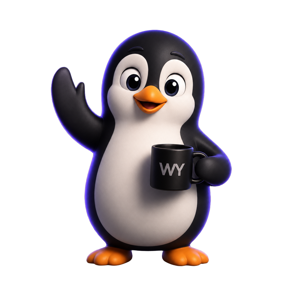 With You AI mascot waving hello